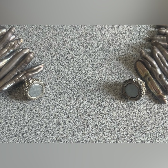 Elegant Vintage Biwa Stick Pearl Grey Necklace - Picture 7 of 10